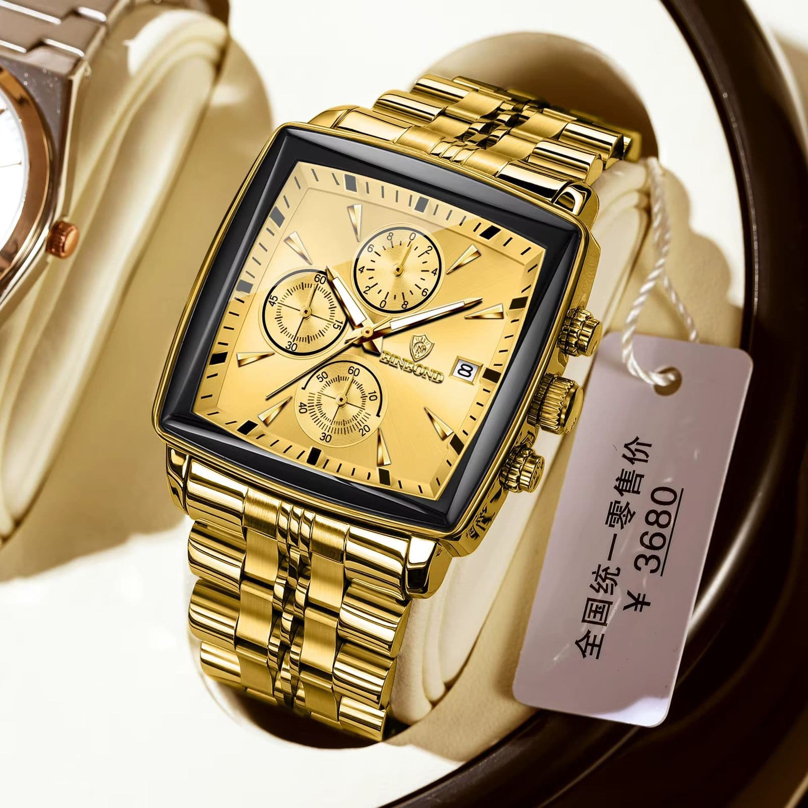 Binbond 911 Water Resistant Date Display Mens Watch