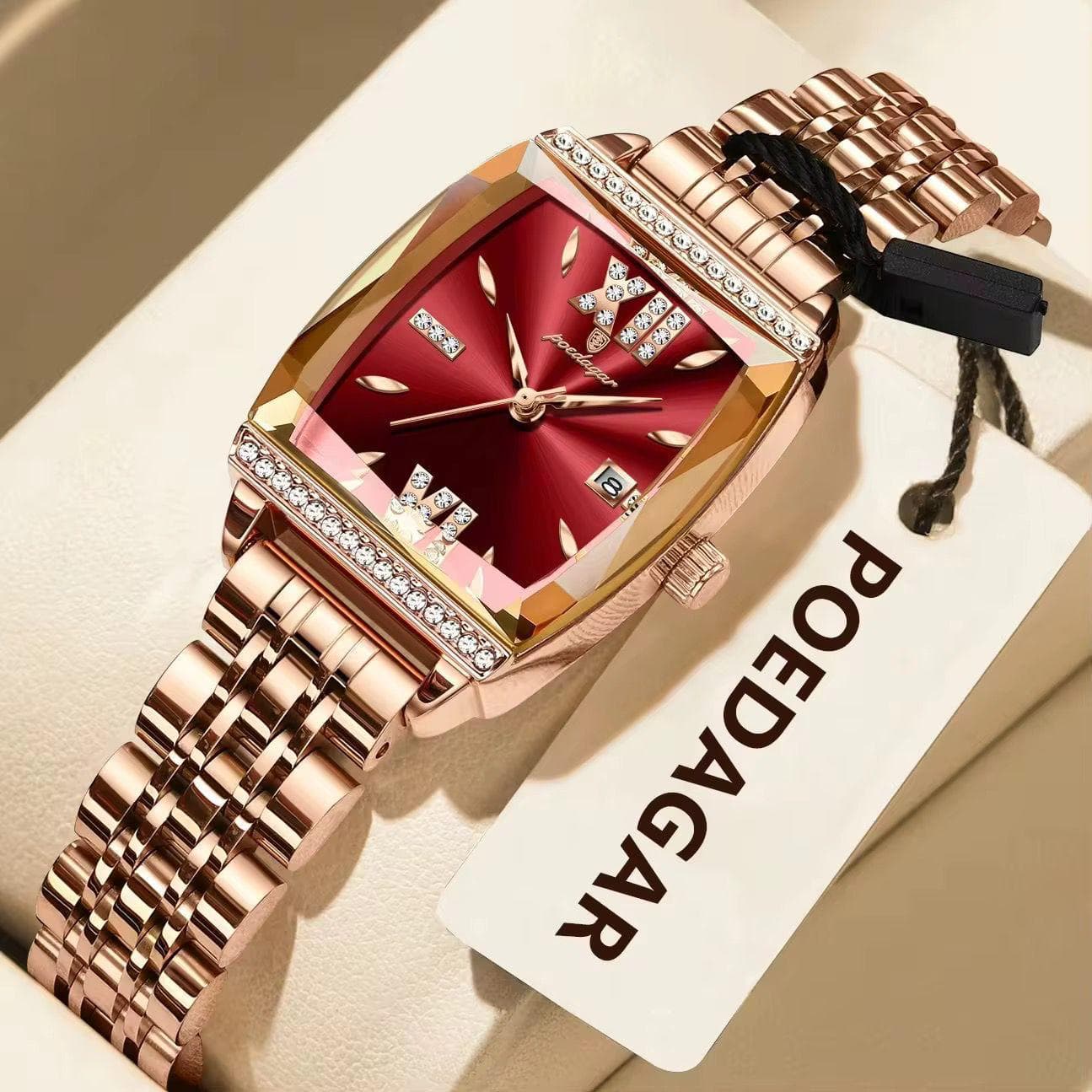 Poedagar 795 Quartz Movement Water Resistant Stainless Steel Ladies Watch