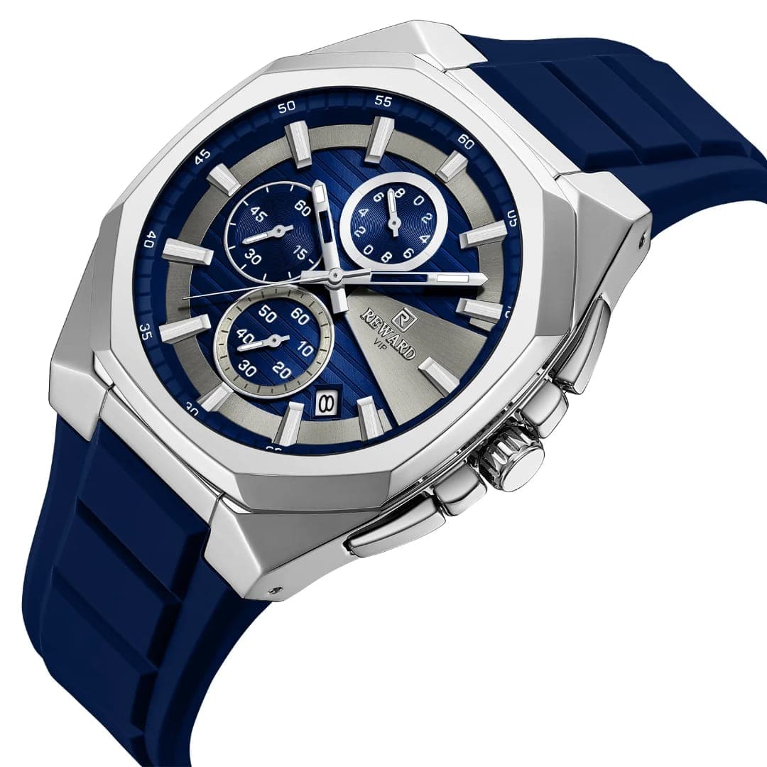 REWARD RD833152M Chronograph Water Resistant Rubber Mens Watch