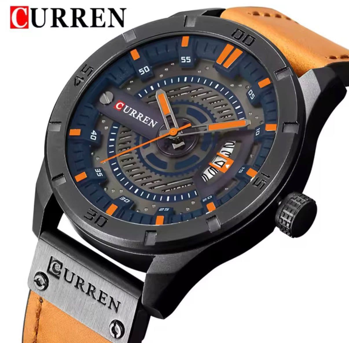 CURREN 8301 Battery Powered Date Display Water Resistant Mens Watch