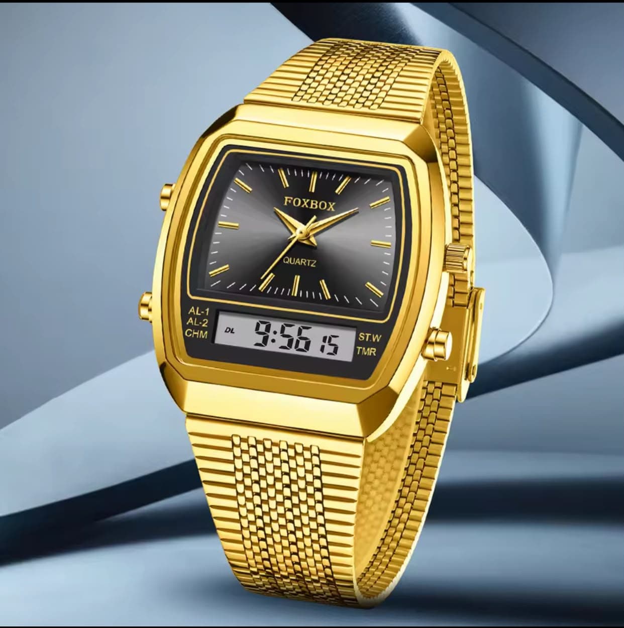 FOXBOX FB009 Luminous Water Resistant Battery Powered Gents Watch