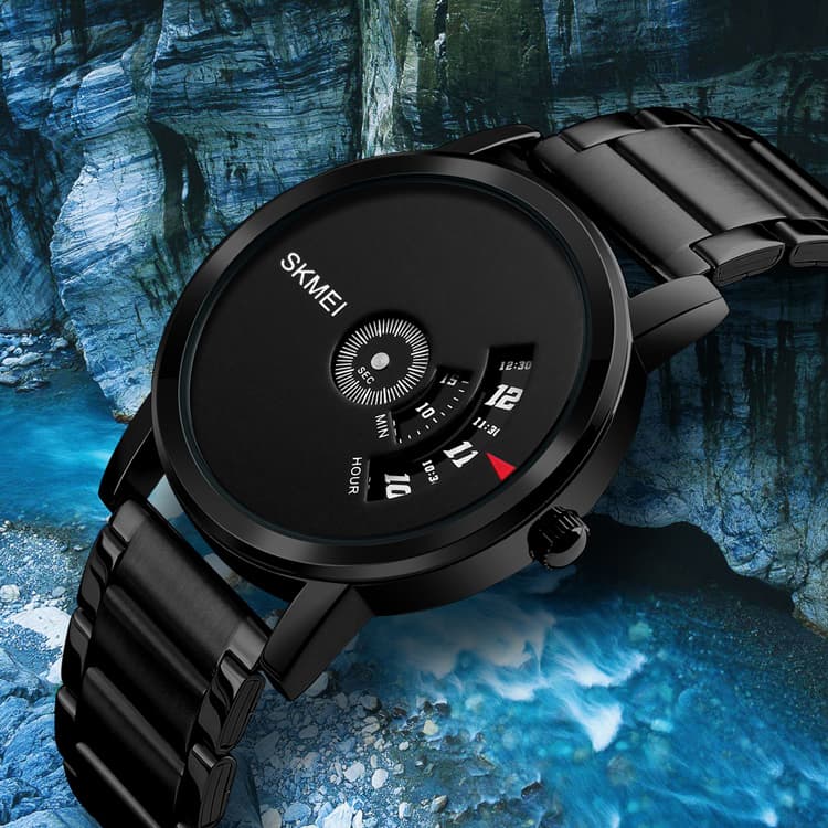 SKMEI 1260 Battery Powered Water Resistant Stainless Steel Mens Watch